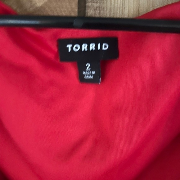 Torrid Red Dress Sleeveless Size 2 ( 18 - 20 )Valentine Day ❤️ - Picture 3 of 5